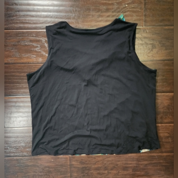 Avenue Womens Cowl Neck Sleeveless Plus Tank Blouse - Picture 7 of 8